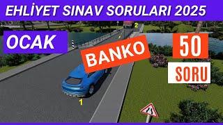 Ehliyet Sınav Soruları 2025 | Ocak Çıkmış MEB Ehliyet Sorularını Çöz