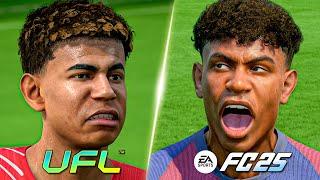 UFL vs FC 25 - Comparison - Graphics, Player Animation, Gameplay, Player Faces and more! #ufl #fc25