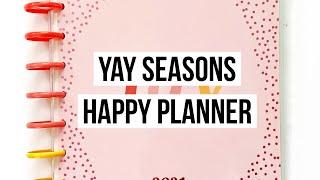 2021 Yay Seasons Classic Vertical Lined Happy Planner Flip through and Review