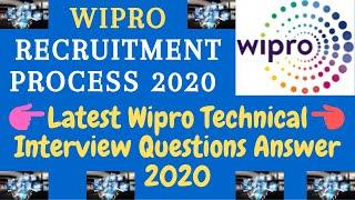 Wipro Recruitment Process |Wipro Technical Interview Questions Answer 2020|very imp.Frequently asked