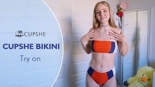 Honest review on Cupshe bikinis | CUPSHE Bikini try on haul | ft. Mya Hink