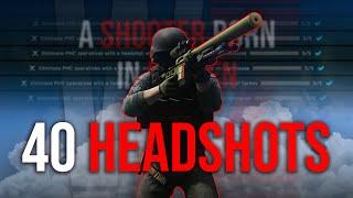 40 HEADSHOTS IN ONE VIDEO - Tarkov's shooter born in heaven!