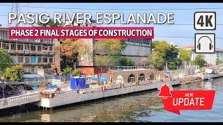 Pasig River Esplanade Phase 2 Construction Is Nearly Finished! New Tourism Project | Manila Update