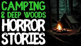 True Camping / Deep Woods Scary Horror Stories for Sleep | Black Screen With Rain Sounds