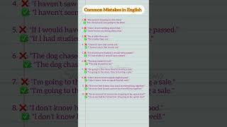 Common Mistakes in English ‼️ #commonmistake #english #learnenglish #shorts #viral #trending