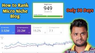 How To Rank Micro NIche Blog In Google