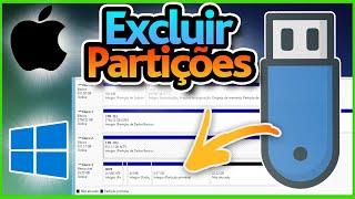 ️ COMO EXCLUIR PARTIÇÕES DO PENDRIVE - Como Formatar pendrive