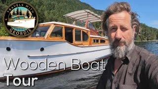 Wooden Boat Tour - #378 - Boat Life - Living aboard a wooden boat - Travels With Geordie