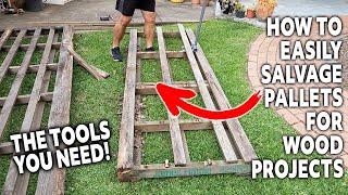 How to SALVAGE PALLET WOOD // The Tools You Need!