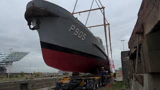 Verplaatsing patrouilleschip De Schelde P905