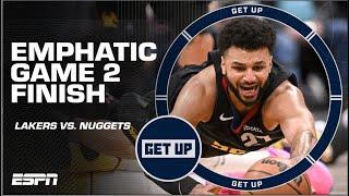  Lakers vs. Nuggets FULL REACTION  Jamal Murray WINS Game 2 at the buzzer  | Get Up