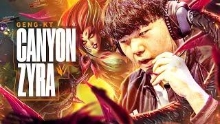 GENG CANYON LOCKS IN ZYRA VS KT - KT VS GENG - LCK SUMMER 2024 - CAEDREL