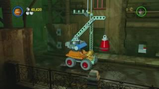 LEGO Batman: The Videogame - The Riddler Makes a Withdrawal (All Minikits, Red Brick, Hostage)