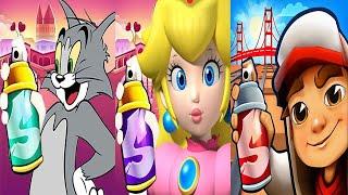 Subway Surfers San Francisco 2024 vs Princess Peach vs Talking Tom Run Gameplay HD