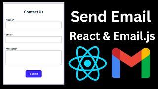 Create Contact Form with Validation in React.js App | Send Emails with Email.js