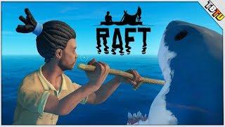 BUILDING A SAIL AND MAKING THE RESEARCH TABLE! Raft Multiplayer Gameplay E2