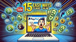 15 EASY Ways to Make Money Online in 2025! (No Investment Needed!)