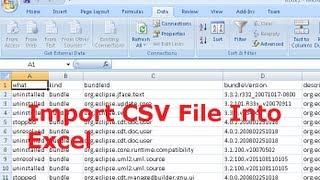How to Import CSV File Into Excel