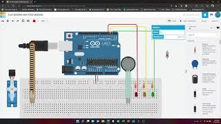 Tinkercad Force and Flex Sensor Project