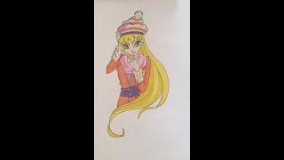 Draw Stella bloom from winx