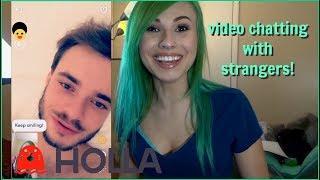 TROLLING GUYS ON HOLLA!! (LIVE VIDEO CHAT APP)