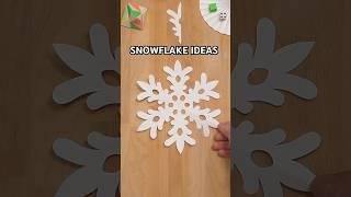 EASY PAPER SNOWFLAKE IDEAS TUTORIAL | CHRISTMAS CRAFTS INCLUDING ART