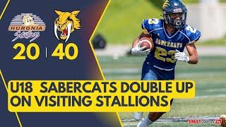 'AA' VARSITY OSFL FOOTBALL ACTION | HURONIA STALLIONS VS SAULT SABERCATS