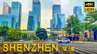 Driving in China, Shenzhen City Center Driving Tour 2023 | 4K HDR