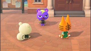 Static, Marshal and other villagers singing K.K. Metal (animal crossing new horizons)