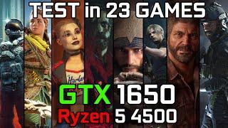 GTX 1650 + Ryzen 5 4500 : Test in 23 Games