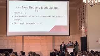 Math Team Announcement - 12/9/22