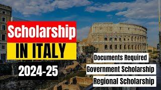 How to apply regional scholarship in italy |  scholarships for international students in italy