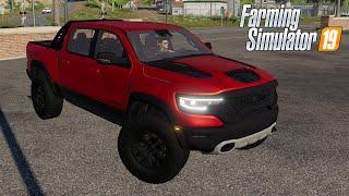 RAM 1500 TRX - Farming Simulator 2019 [FS19 LS19 Car Vehicle Mod] #car #gaming