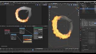 How to make a ring of fire in blender 2 8