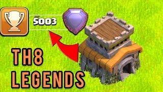 [COC] PUSHING TH8 TO LEGENDS! | Trophy Push Tutorial and Attacks