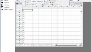 Statgraphics Row Numbers