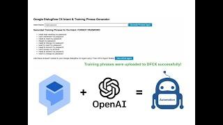 How to create Google Dialogflow CX intents with ChatGPT-3 in 2 clicks? (Part 1)