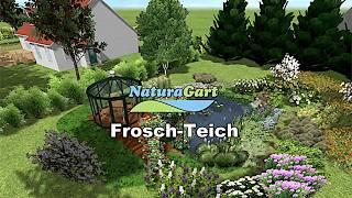 Frosch-Teich L-förmig - Naturteich von NaturaGart