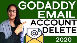 How to Delete Website Email account in Godaddy - godaddy domain email deletion