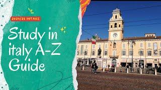 Study in Italy| Complete Step-by-Step Process| 2024-25 Intake Part 1