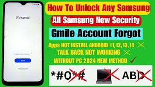 Finally New Method Done️All Samsung FRP Bypass Android 11/12/13/14 NO *#0*# Google Account Bypass