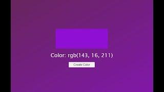 Random RGB Colors in Javascript