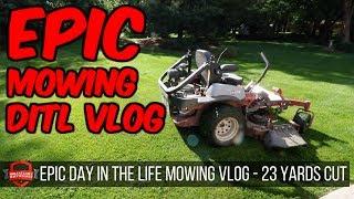 Day In The Lawn Care Life - Mowing Grass And Having Fun - 23 Lawns Completed