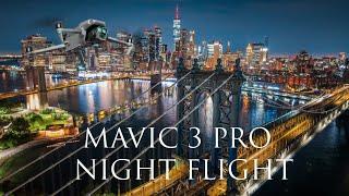 New York City Nights: Stunning Aerial Views with DJI Mavic 3 Pro! (Drone)