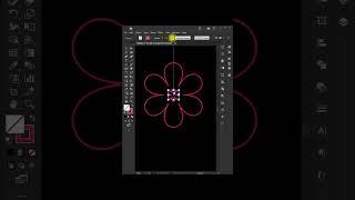 How to make a flower in illustrator.