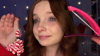 ASMR Santa’s Elf Clips Back Your Hair 