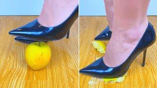 Destroy everything that you want to eat ! Part 2! Heels ASMR !