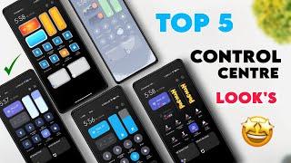 5 NEW MIUI 13 CONTROL CENTRE LOOK'S | Amazing & Attractive Themes | Best Themes For MIUI 14/13/12 