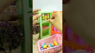 Satisfying Video ASMR Toy Unboxing, Hello Kitty Fridge Set #shorts #shortsvideo #hellotoys