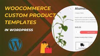 How to customize product page in woocommerce